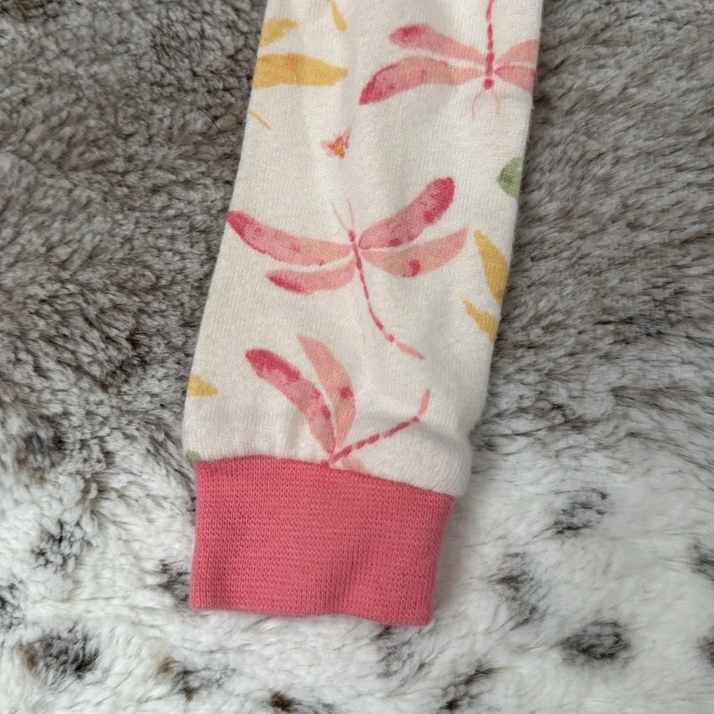 Burt’s Bees Kids long sleeve shirt girls 2T pastel dragonfly four leaf clover